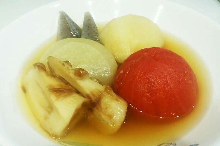 冷やしおでん トマトの酸味でさっぱりと レシピ 作り方 By Gaito クックパッド 簡単おいしいみんなのレシピが353万品