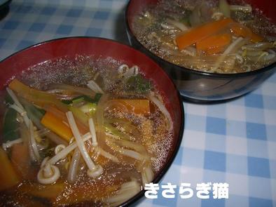 中華☆マロニースープの写真