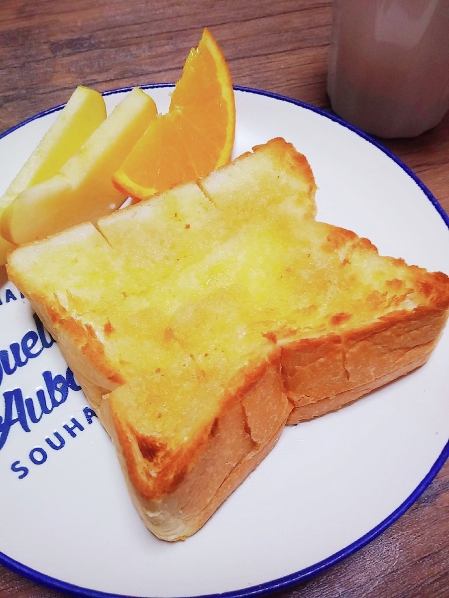 厚切り食パンで☆メープルバタートーストの画像