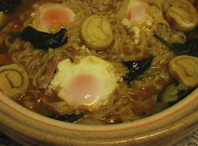 お手軽鍋焼きカレーうどん