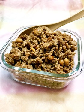 作り置きに。大豆でかさ増し 簡単 肉味噌