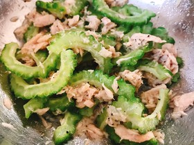 ゴーヤとシーチキンのレモン和え