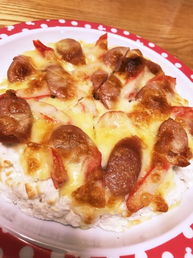 簡単にふわふわピザ☆はんぺんのピザの写真