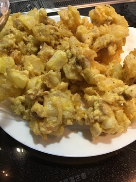 ニンニクと豚ヒレ肉のかき揚げ