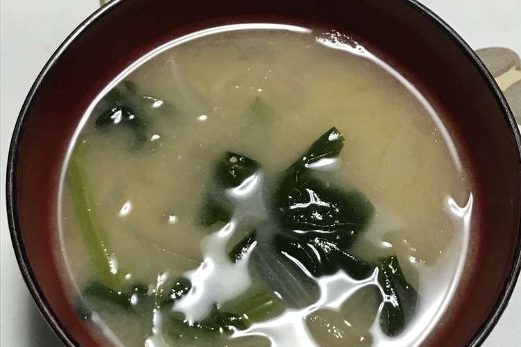 ほうれん草と玉ねぎのみそ汁 レシピ 作り方 By 姉 彡 クックパッド 簡単おいしいみんなのレシピが350万品