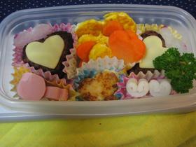 簡単だけどハートハートハートのお弁当♪