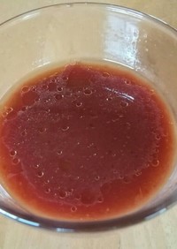 アマニ油､バルサミコ酢入りトマトジュース