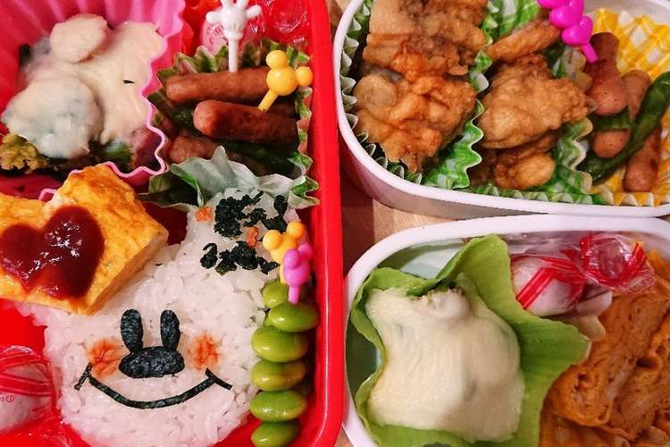 幼稚園のお弁当第3弾 ミッキー レシピ 作り方 By ゆずﾝ クックパッド