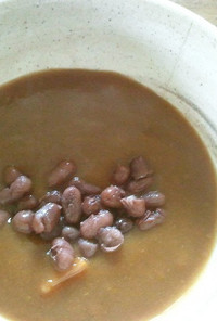 小豆と煮物のカレー風