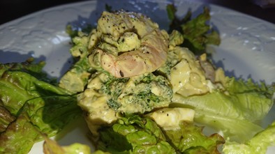 海老とブロッコリーの卵サラダの写真
