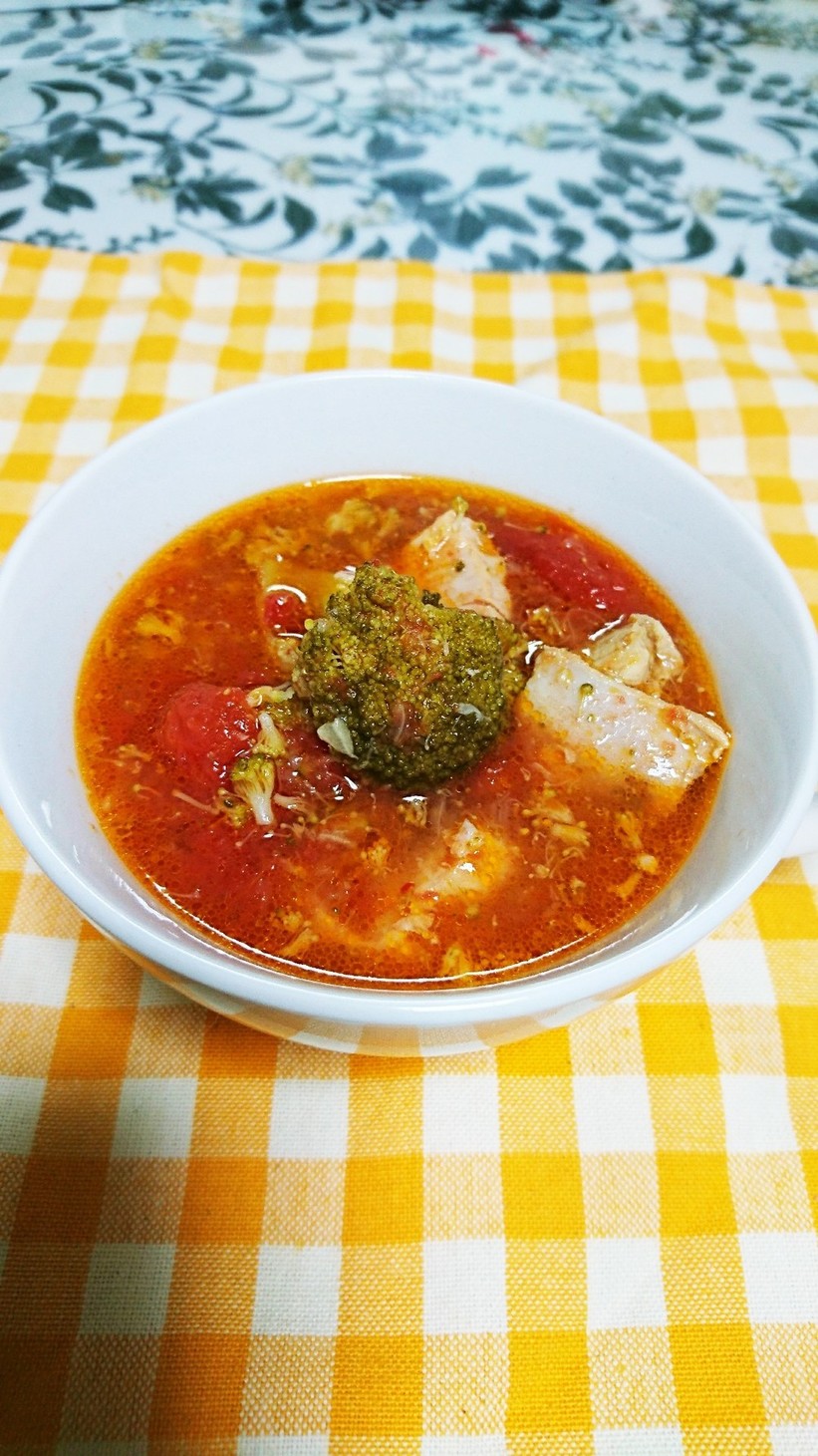 ゴロゴロ野菜の食べるスープの画像