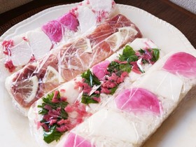 組み合わせ自由自在!ベジ寿司押し寿司