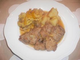 豚肉とリンゴの煮込み