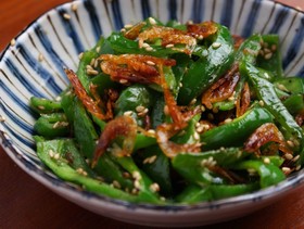 【作り置き】ピーマンと干し海老の中華炒め