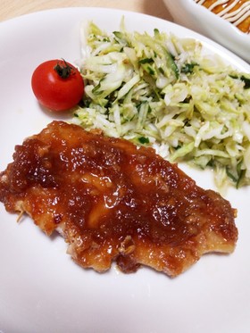 ☆とんかつ用肉で玉ねぎソースの生姜焼き☆