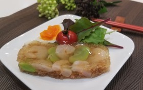 そら豆とキヌアで☆旬のゼリー寄せ