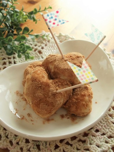 揚げパン風　揚げ焼き豆腐ドーナツの写真