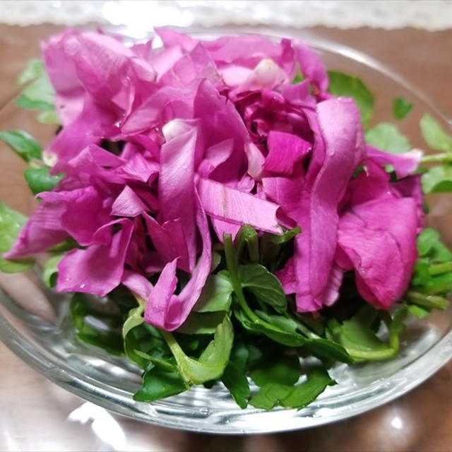 ハマナスの花とクレソンのサラダ レシピ 作り方 By 福井のおじじ クックパッド 簡単おいしいみんなのレシピが349万品