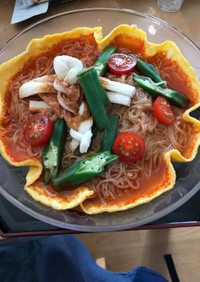 ナポリタン辛冷麺