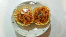 お弁当パスタ 冷凍パスタからかさ増し