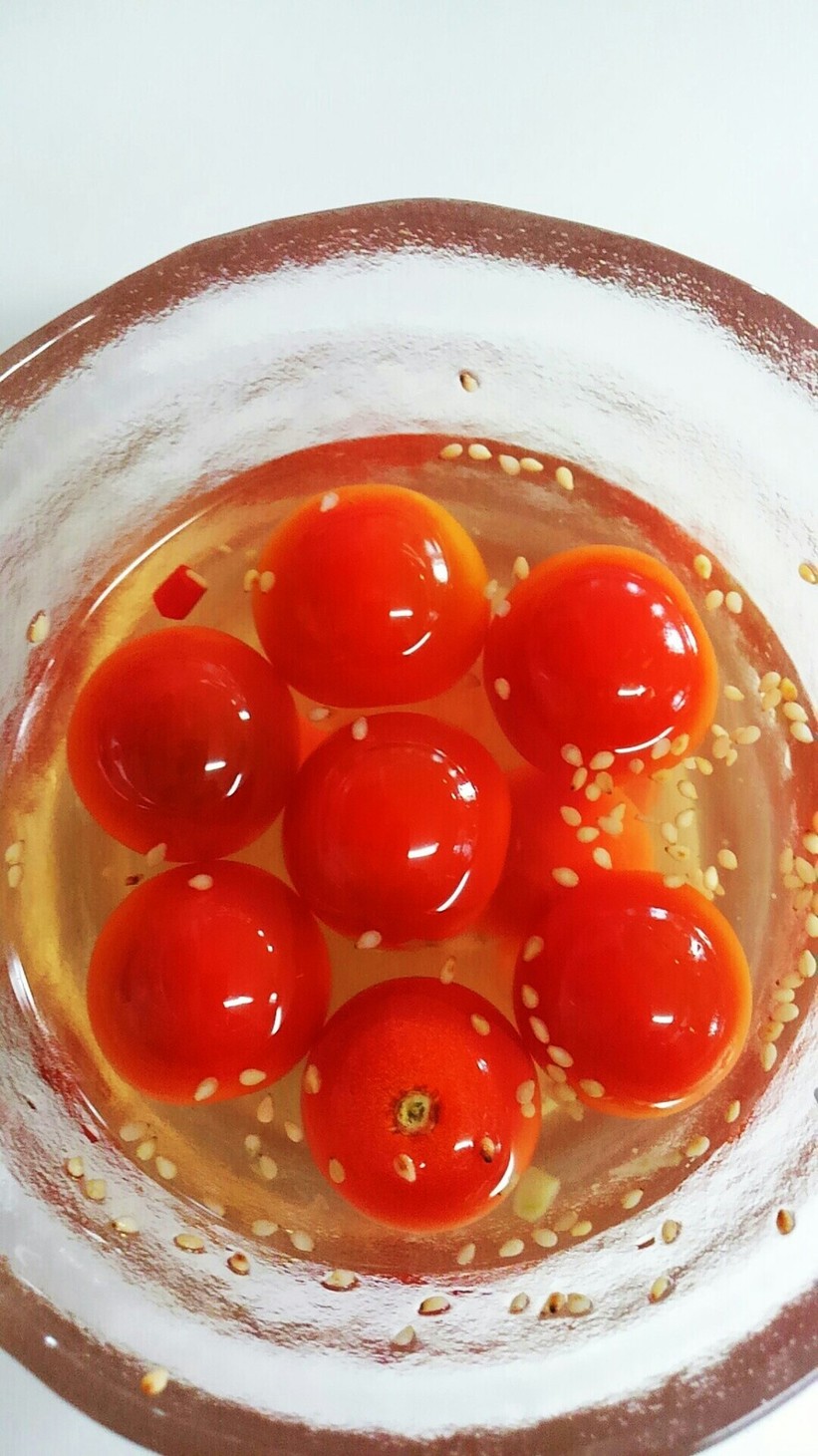 ミニトマトの酢の物の画像