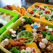 簡単♪小学校 運動会のお弁当⚑カップ素麺の写真