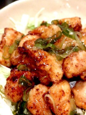 揚げてからめる!むね肉にねぎうまソース