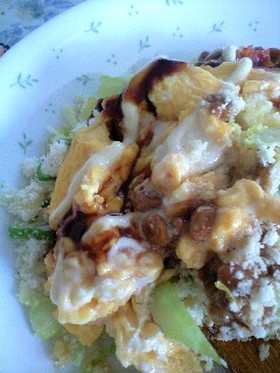 めちゃ簡単ダイエット♪おから納豆炒飯っ☆