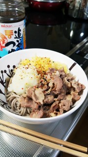 大根おろしたっぷり!ぶっかけ冷し肉そばの写真