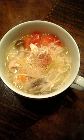 お鍋の後はタイ風~素麺で〆