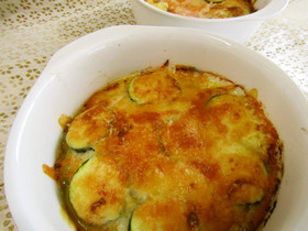 ズッキーニの明太マヨ焼き♪めっけ