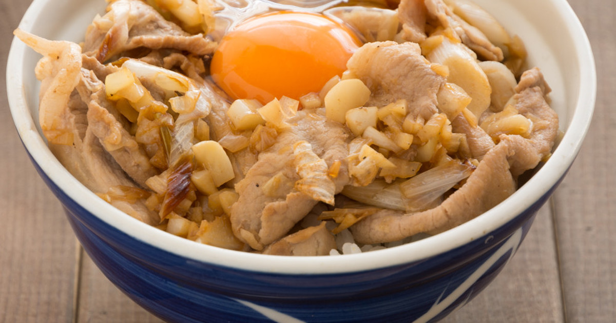 新ニンニクのがっつり豚丼 by 農Pro 【クックパッド】 簡単おいしいみんなのレシピが350万品