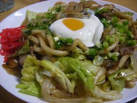 オイスター焼きうどん