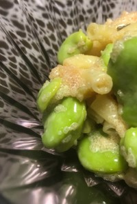 空豆の明太柚子マヨサラダ
