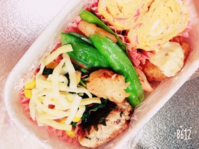 スナップえんどうお弁当