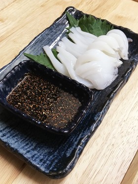イカの刺身は七味がうまい★
