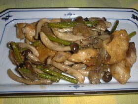 我が家の定番野菜炒め かじきバージョン