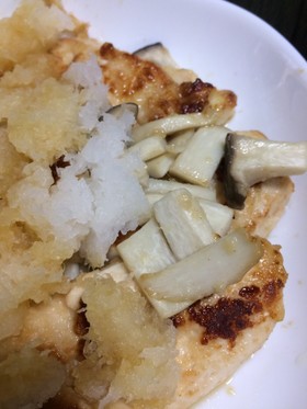 鶏むね肉のおろしポン酢のせ