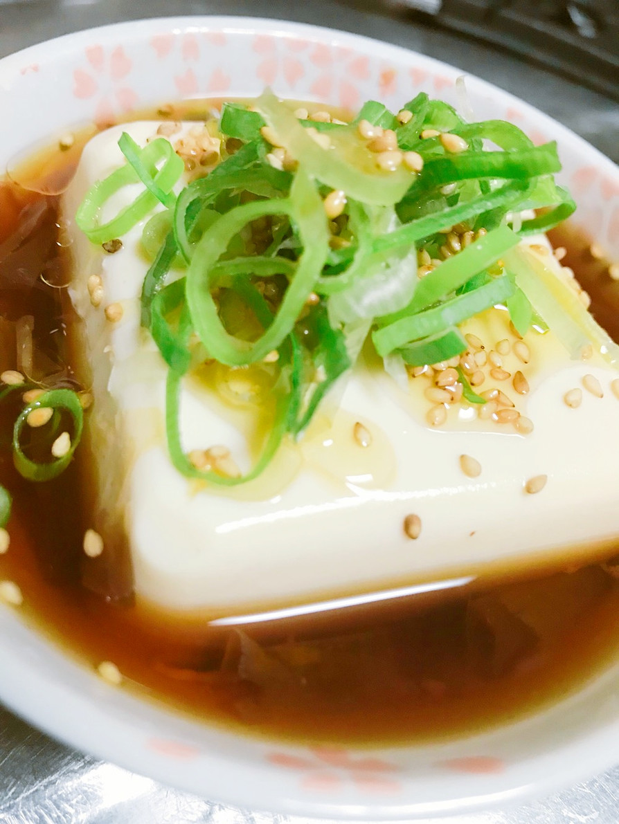 【湯豆腐ｘ電子レンジ】簡単♪ゴマ風味★の画像