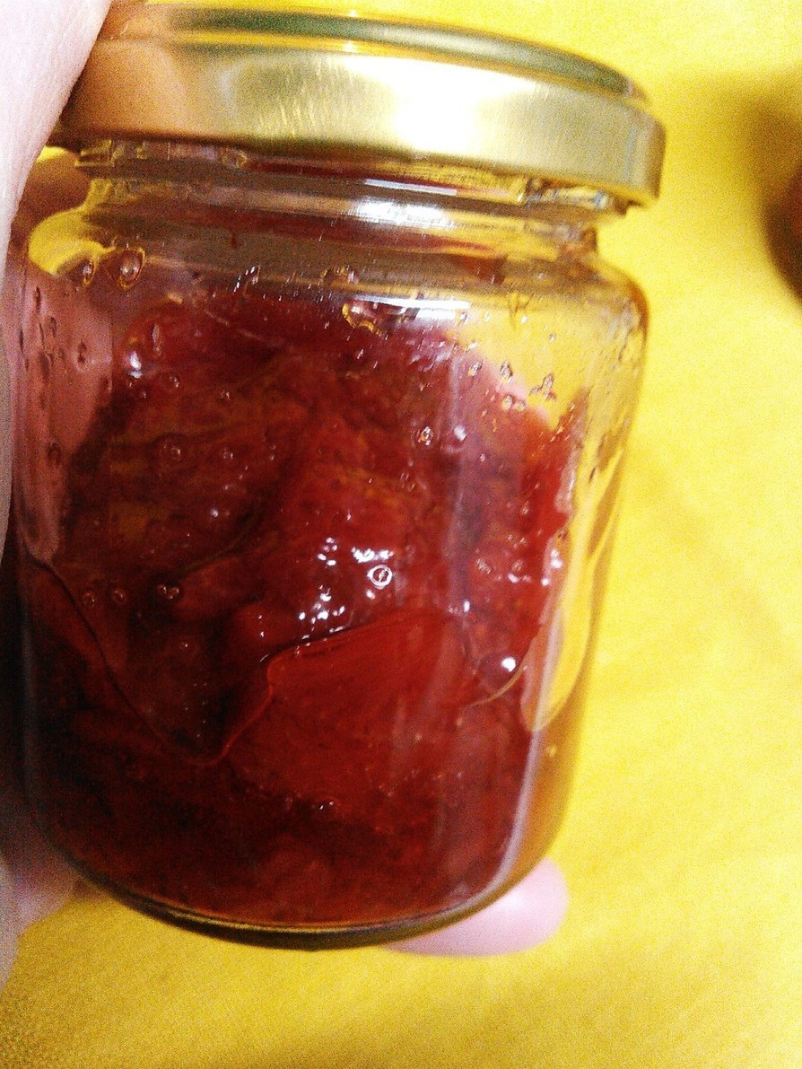 レンジで簡単絶品苺ジャム♪苺と砂糖で簡単の画像