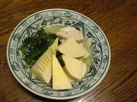 豚バラ肉の若筍煮