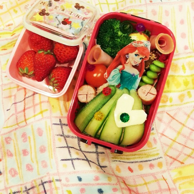 手抜きなのに可愛い アリエル キャラ弁 レシピ 作り方 By さゆママ クックパッド 簡単おいしいみんなのレシピが376万品