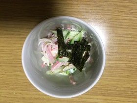 簡単さっぱり和風サラダ。