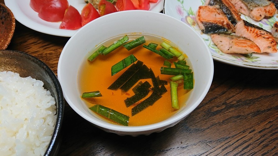 にらのちょい辛和風スープの画像