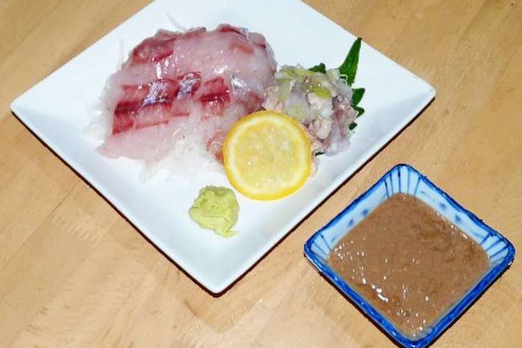 肝醤油で食べる のどぐろの刺身 レシピ 作り方 By ヤス 武州川崎 クックパッド
