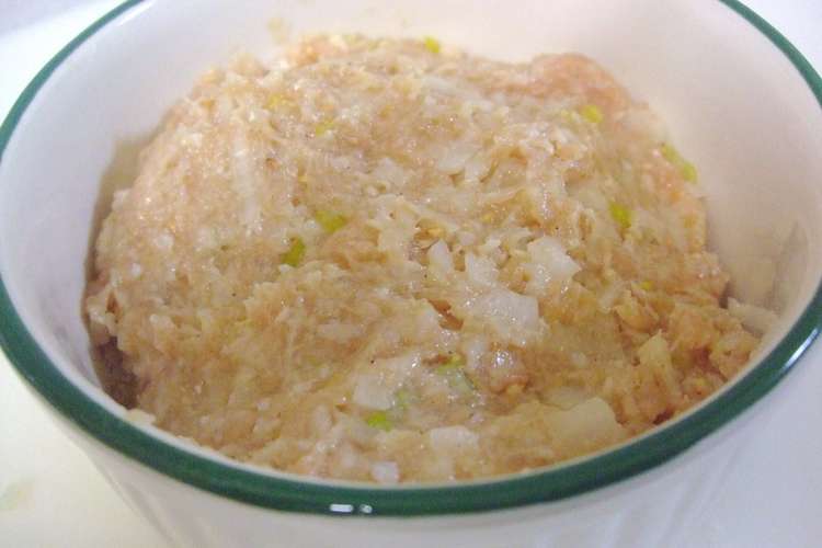 お鍋に 簡単鶏れんこん団子 レシピ 作り方 By Megu812 クックパッド
