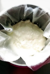 水切りヨーグルトの作り方