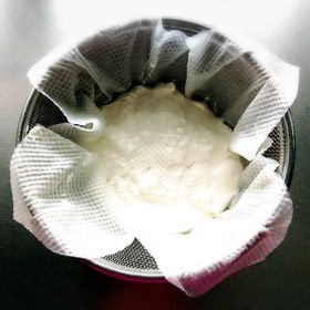 水切りヨーグルトの作り方