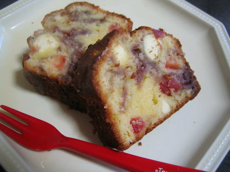 ラズベリー＆チーズのケーキの画像