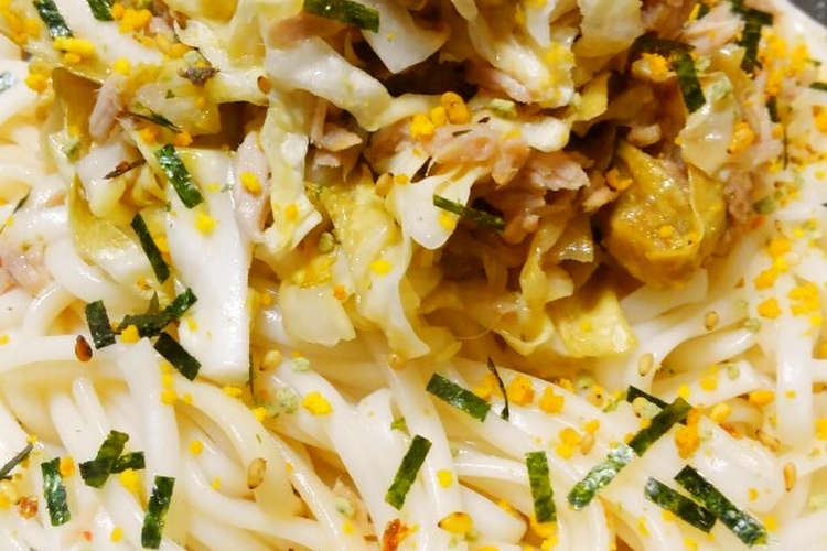 簡単 酢キャベツとツナのふりかけうどん レシピ 作り方 By Ayamiの料理メモ クックパッド 簡単おいしいみんなのレシピが355万品